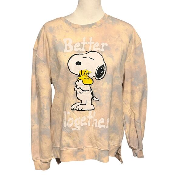 Peanuts Tops - Peanuts Snoopy and Woodstock Sweatshirt Better Together Medium